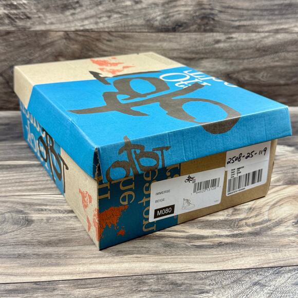 NIB OTBT Immerse 8M Lace Up Boots Combat Booties Beige Nubuck Made In Portugal - Picture 11 of 11